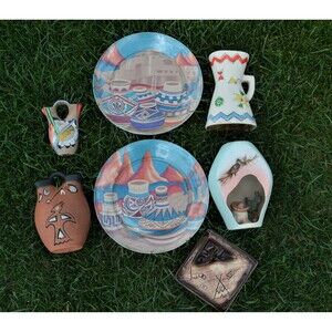 Vintage Southwest Sedona Adobe Redware Pueblo Native and More Display Collection